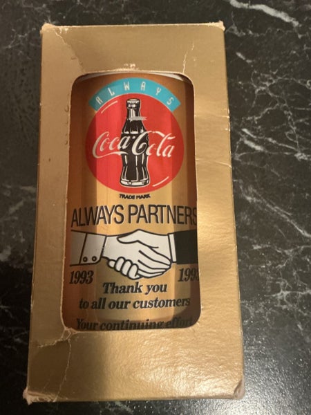 One full unopened 1993 Coca-cola can-Ltd edition. Carousel 1