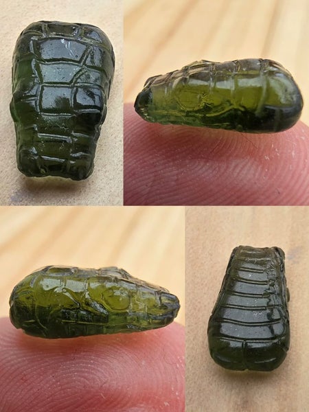 Moldavite Snake Carving 4.955ct Carousel 1