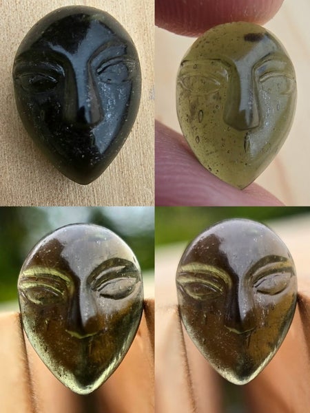 Moldavite Alien Carving 6.7ct Carousel 2