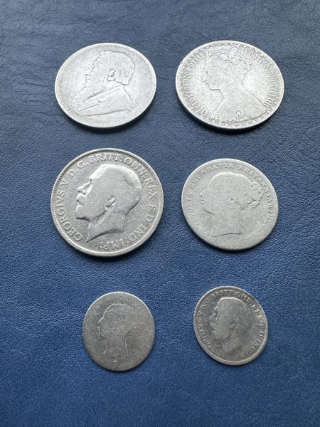 ***$1 reserve UK Z.A.R worn silver coins lot #52*** Carousel 2