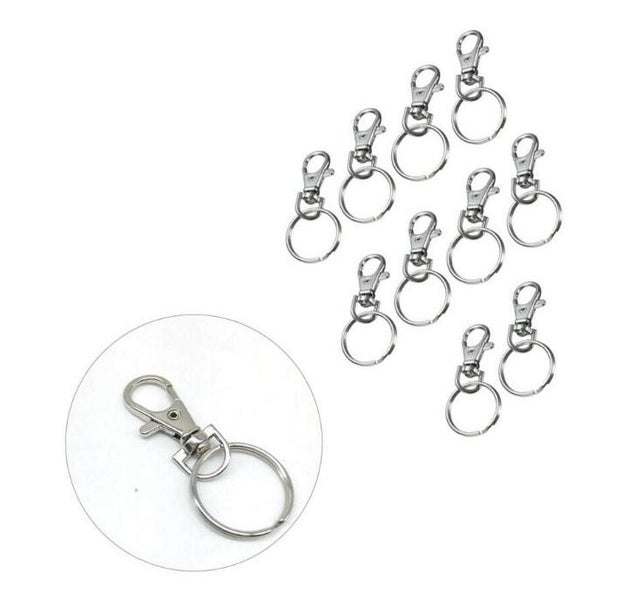 10PCS Metal Lobster Claw Clasp with Key Ring Carousel 3