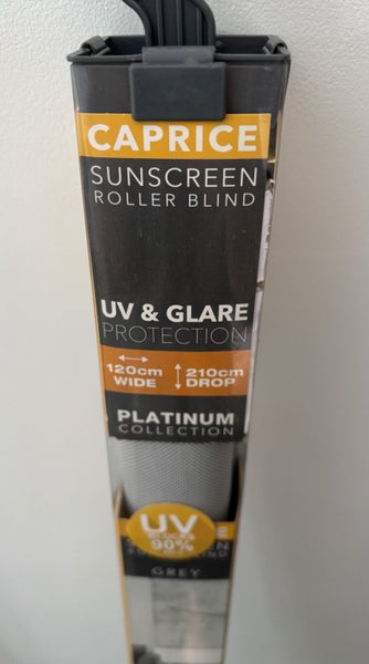 Caprice sunscreen roller blind - grey Carousel 1