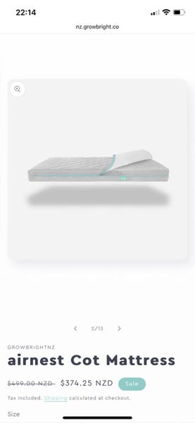 Growbright AIRNEST COT MATTRESS Carousel 9