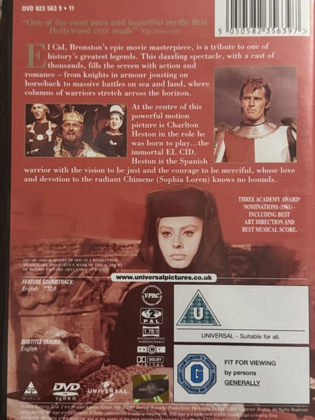 EL CID - CLASSIC MOVIE ON DVD Carousel 2