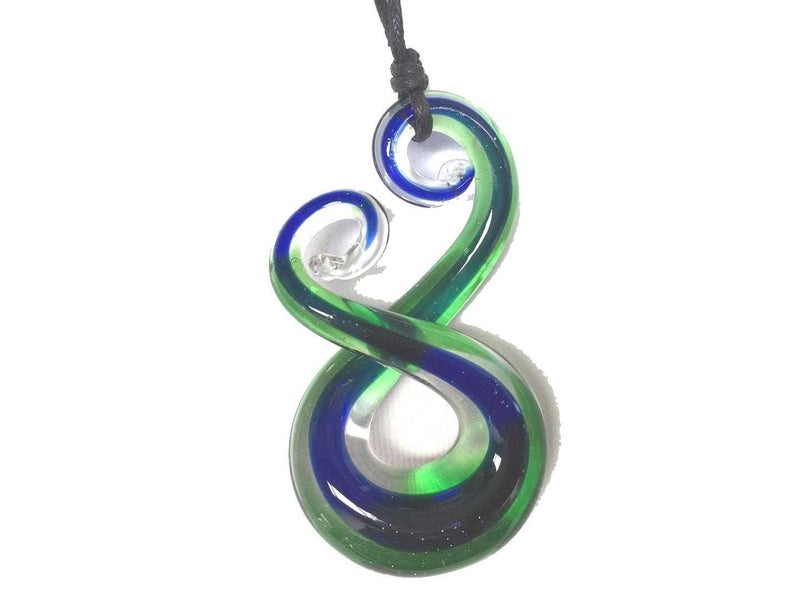 Handmade glass pendant comes with box Carousel 1
