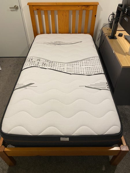 King single bed base and mattress Carousel 1