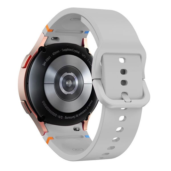 Samsung Galaxy Watch 4 40mm 44mm No Gap Sport Silicone Strap-Light Grey Carousel 2
