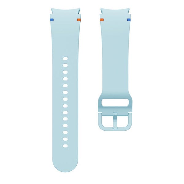 Samsung Galaxy Watch 4 40mm 44mm No Gap Sport Silicone Strap-Light Blue Carousel 6