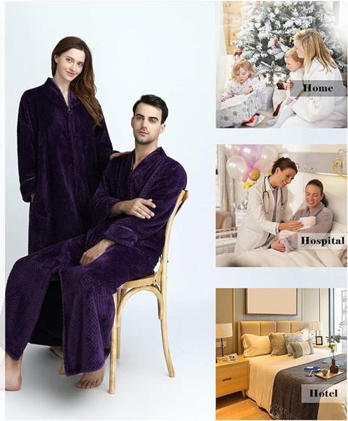 Plush Lounger Robe Dressing Gown Carousel 2