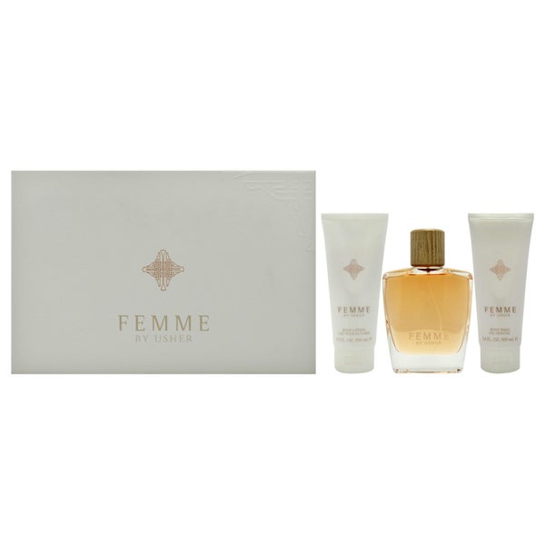 Usher Usher Women 3 Pc Gift 3.4oz EDP Spray, 3.4oz Body Lotion, 3.4oz Body Wash Carousel 1