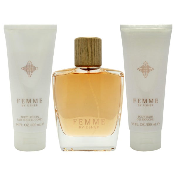Usher Usher Women 3 Pc Gift 3.4oz EDP Spray, 3.4oz Body Lotion, 3.4oz Body Wash Carousel 2