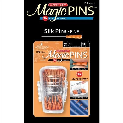 Taylor Seville Magic Pins - Silk Fine - 100pc Carousel 1