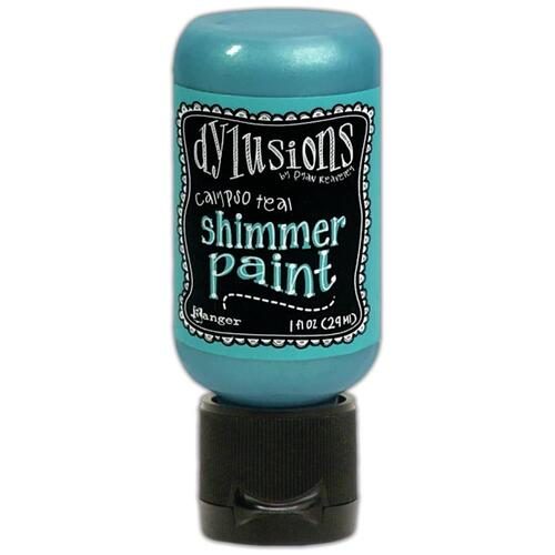 Ranger Ink Dylusions Shimmer Paint 1oz Calypso Teal Carousel 1