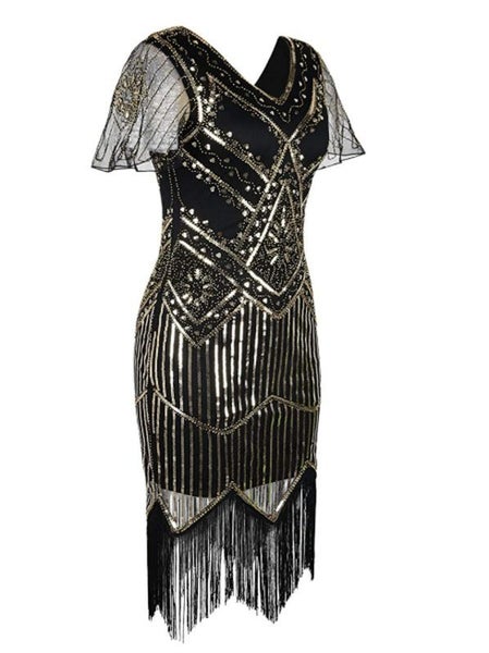 Flapper Dress Gatsby Ball Evening Dress Womens Clothing Size 20 Carousel 13
