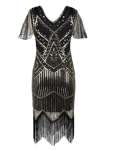 Flapper Dress Gatsby Ball Evening Dress Womens Clothing Size 20 Carousel 2