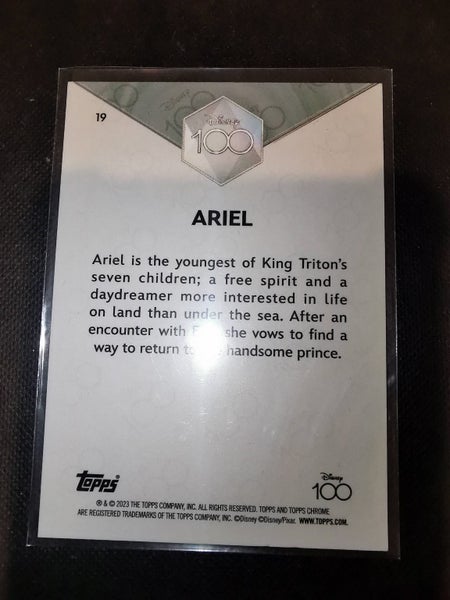 Ariel Toops Chrome Disney 100 Card - The Little Mermaid Carousel 2