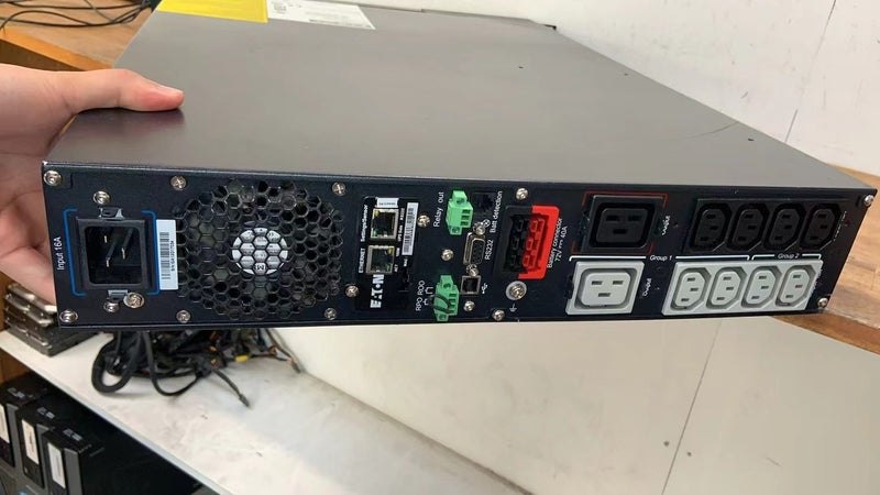 *$1 Reserve* Eaton UPS 9PX220IRT2U 9PX 2200VA 2U Rack/Tower UPS 16Amp Input Carousel 2