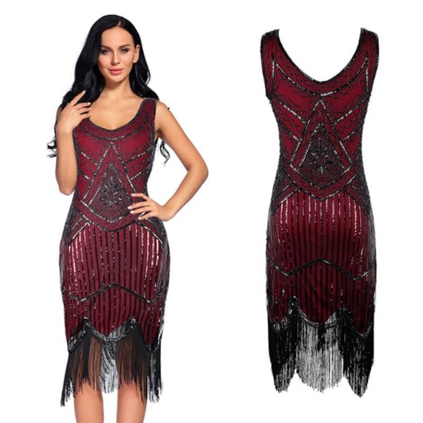 Flapper Dress Gatsby Ball Evening Dress Womens Clothing Size 12 Carousel 2