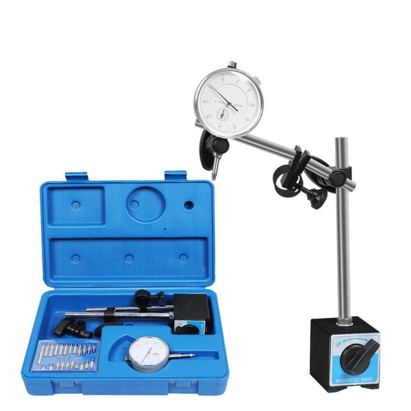 Dial Indicator Gauge Magnetic Base 0-10mm 60KG 22 Indicator Point Set Carousel 1