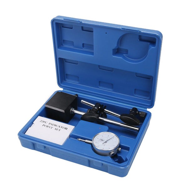 Dial Indicator Gauge Magnetic Base 0-10mm 60KG 22 Indicator Point Set Carousel 8