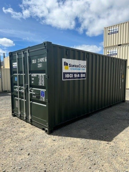 20ft Std New Build Shipping Container - Green , Beige ,Blue , Black Carousel 1