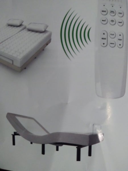 King single adjustable bed with massager62863870106243116