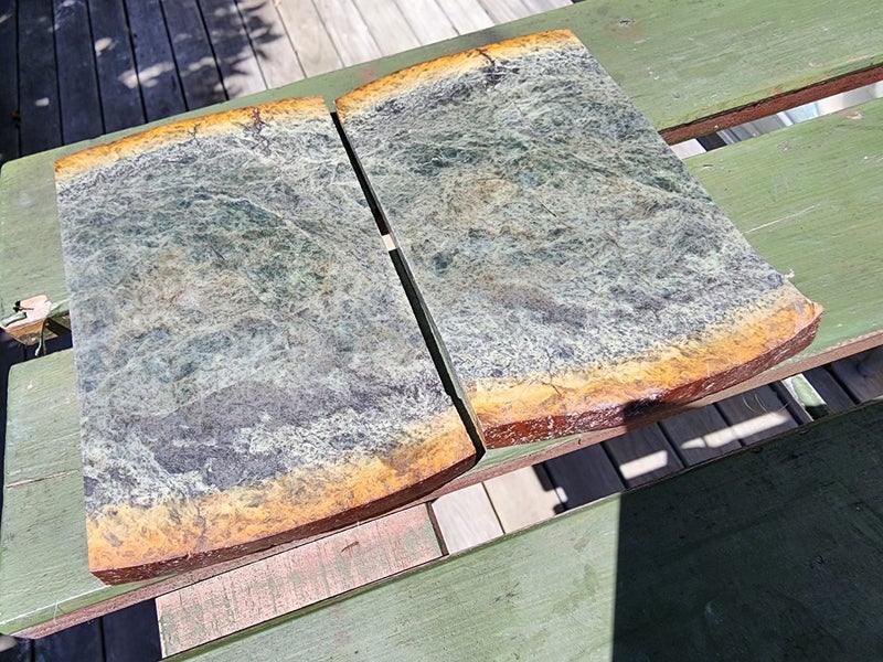 NZ Jade Pounamu Rock Slices $1 Reserve Carousel 14