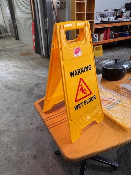 Warning: 2 Wet Floor Signs Carousel 1