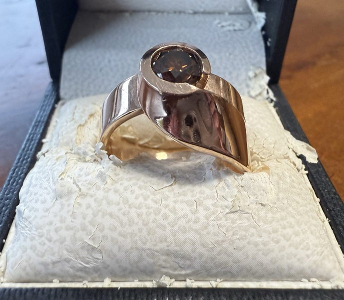 1ct Argyle Chocolate Diamond and 18ct Rose Gold Ring Carousel 2