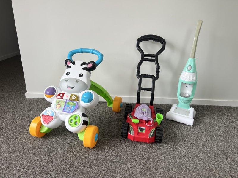 Baby Walker, Lawn Mower and Vacuum Carousel 1