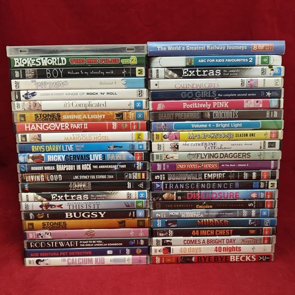 Movie Night with 80+ MIXED DVDs - Lot CORN Carousel 1