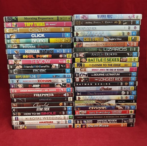 Movie Night with 80+ MIXED DVDs - Lot CORN Carousel 2