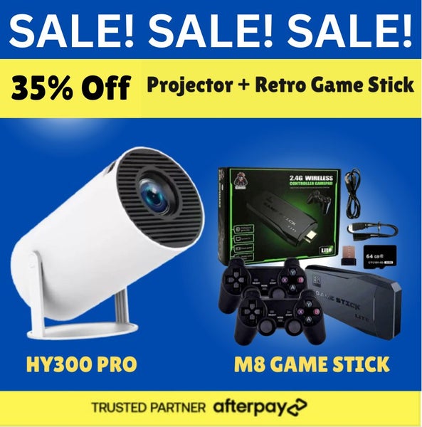 4K HY300 PRO Projector Android 11 Smart TV + M8 Retro TV Game Stick 2 Controller629528561872671110