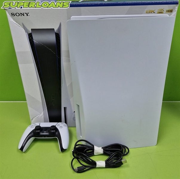 ** PS5 DISK EDITION + ORIGINAL BOX + CONTROLLER + HDMI + USB CORD ** Carousel 1