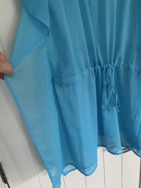 “AQUA BLUE SWIM COVERUP “ Carousel 5