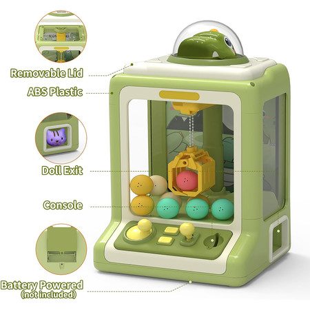 Dino Claw Machine Mini Electronic Arcade Games Vending Machine Carousel 6