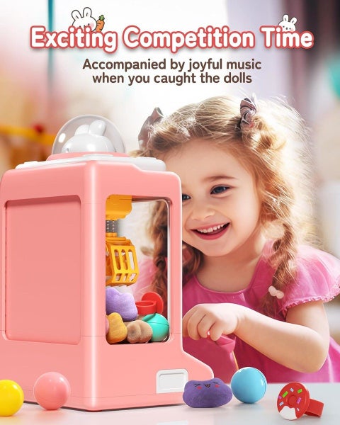 Rabbit Claw Machine Mini Electronic Arcade Games Vending Machine Carousel 2