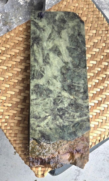 Genuine NZ Pounamu/Greenstone Rough Block Carousel 1