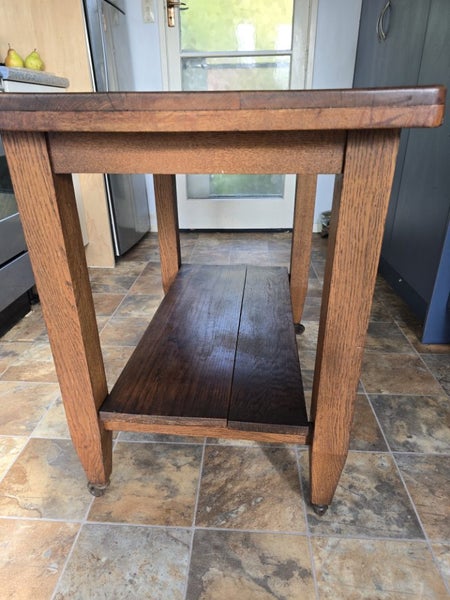 Vintage kitchen table / butchers block / island. Solid wood Carousel 2