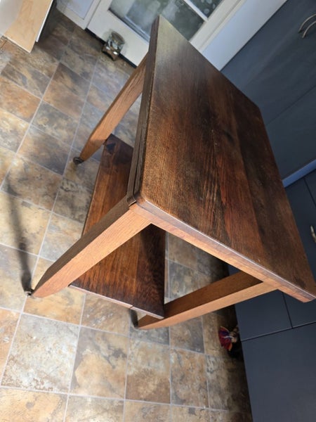 Vintage kitchen table / butchers block / island. Solid wood Carousel 6