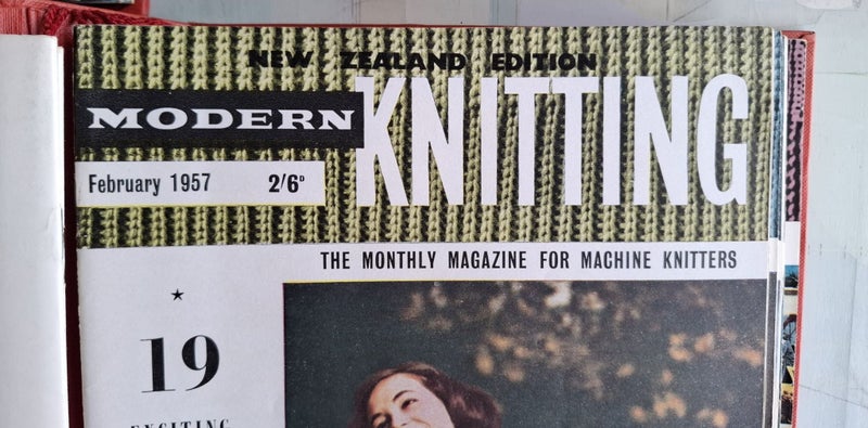 Treasure!! 3 folders - 1956, 1957, 1958 - NZ Edition of Modern Knitting magazine Carousel 13