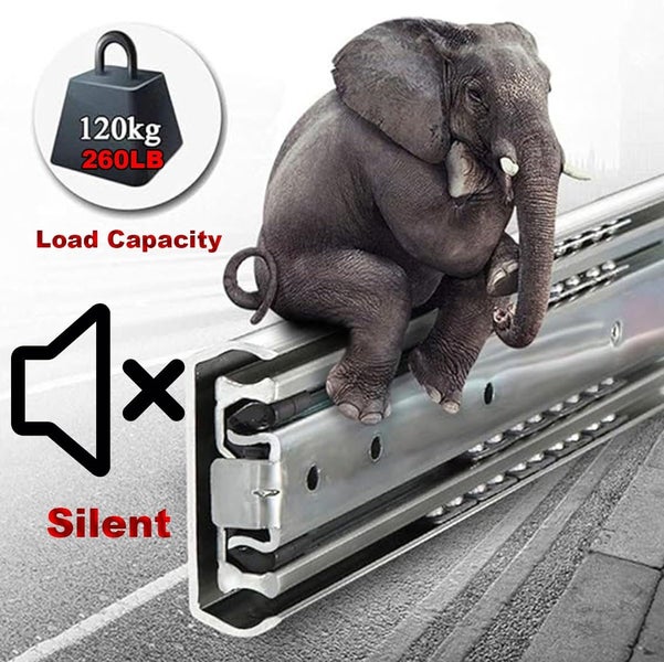 1100mm Drawer Slides Runner Carousel 11