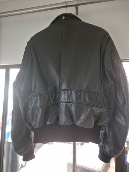 Black Leather Schott Bikers Jacket Carousel 2