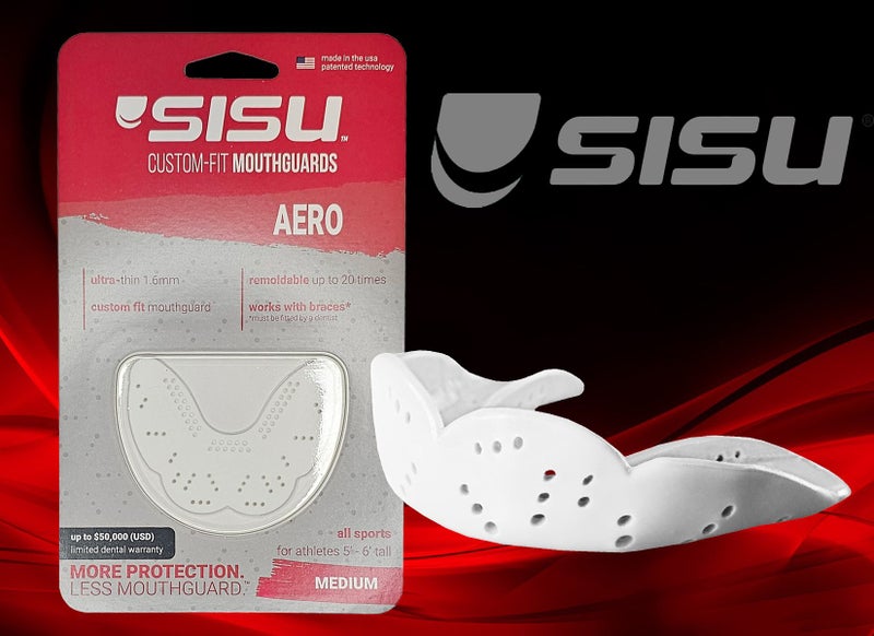 Mouth Guard - Super Thin - Extra Protection - SISU Aero Medium Sports Mouthguard Carousel 1