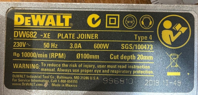 DeWalt Biscuit Joiner Carousel 2