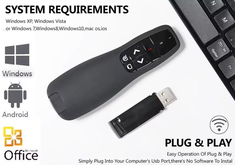Wireless Presentation Remote Clicker With Laser Pointer Snap Deal Carousel 6