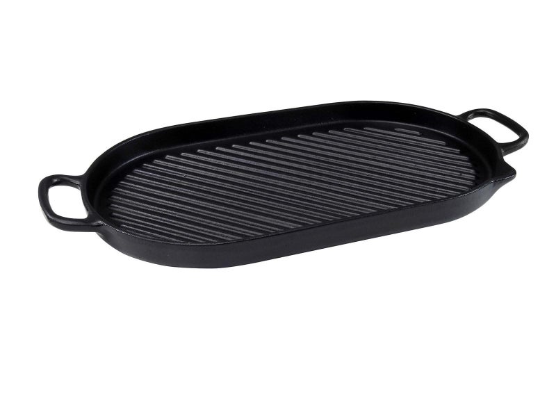Chasseur Oval Stove Top Grill Pan (Black Onyx) - 20cm Carousel 1