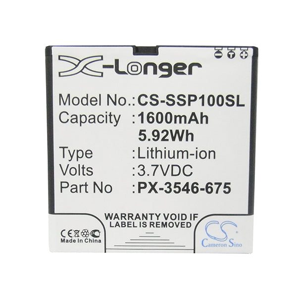 Cameron Sino Cs Ssp100Sl 1600Mah Battery For Simvalley Mobile Carousel 1