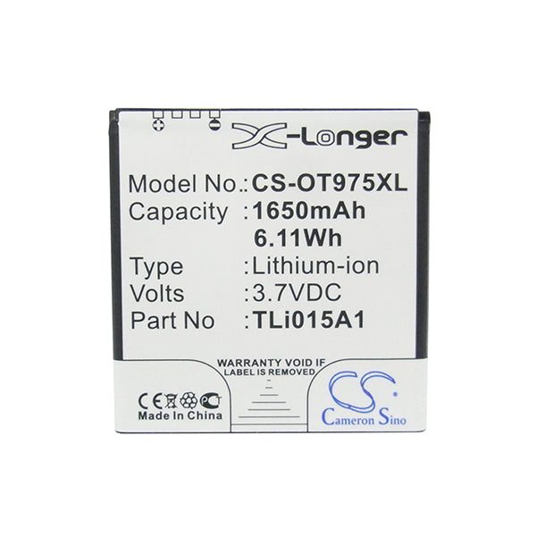 Cameron Sino Cs Ot975Xl 1650Mah Battery For Vodafone Vf975 Phone Carousel 1