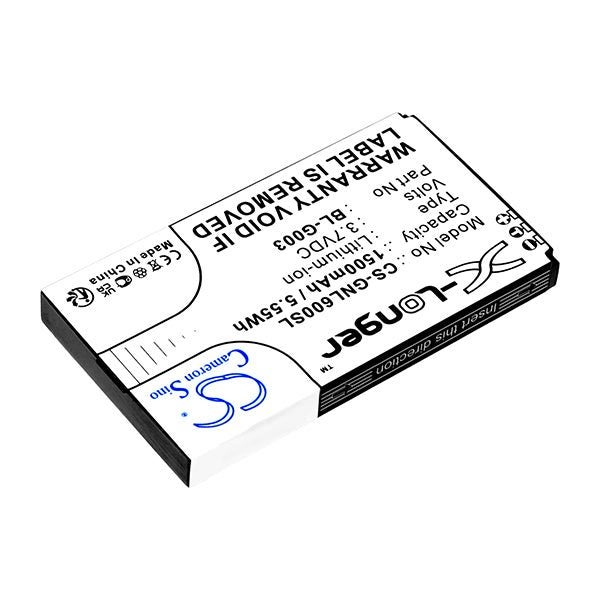 Cameron Sino Cs Gnl600Sl 1500Mah Replacement Battery For Gionee Mobile Carousel 2